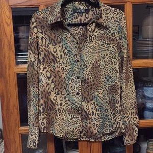 Kasper Blouse Size 10; Like New, Lightweight & Washable